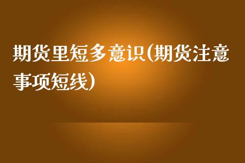 期货里短多意识(期货注意事项短线)_https://www.xmqjcw.com_期货百科_第1张