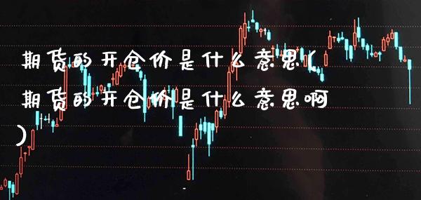 期货的开仓价是什么意思(期货的开仓价是什么意思啊)_https://www.xmqjcw.com_期货开户_第1张