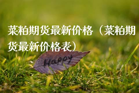 菜粕期货最新价格（菜粕期货最新价格表）_https://www.xmqjcw.com_期货直播室_第1张