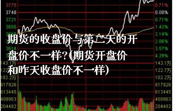 期货的收盘价与第二天的开盘价不一样?(期货开盘价和昨天收盘价不一样)_https://www.xmqjcw.com_基金理财_第1张