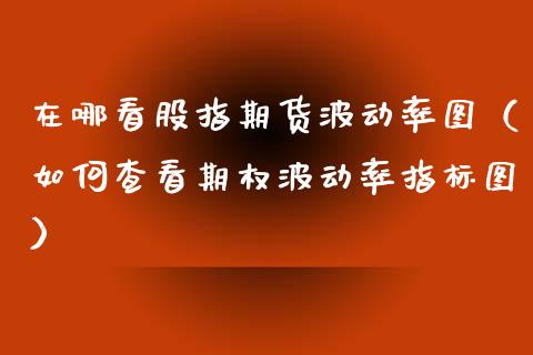 在哪看股指期货波动率图（如何查看期权波动率指标图）_https://www.xmqjcw.com_期货行情_第1张