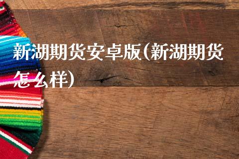 新湖期货安卓版(新湖期货怎么样)_https://www.xmqjcw.com_股票投资_第1张