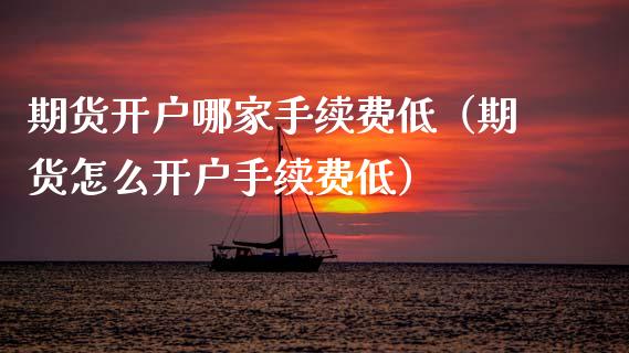 期货开户哪家手续费低（期货怎么开户手续费低）_https://www.xmqjcw.com_期货直播室_第1张