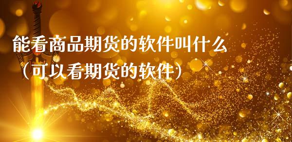 能看商品期货的软件叫什么（可以看期货的软件）_https://www.xmqjcw.com_期货直播室_第1张