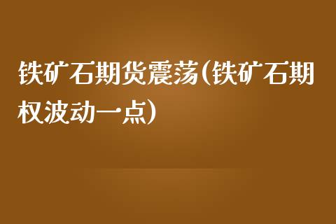 铁矿石期货震荡(铁矿石期权波动一点)_https://www.xmqjcw.com_期货百科_第1张