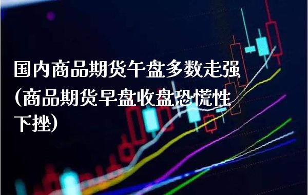 国内商品期货午盘多数走强(商品期货早盘收盘恐慌性下挫)_https://www.xmqjcw.com_期货百科_第1张