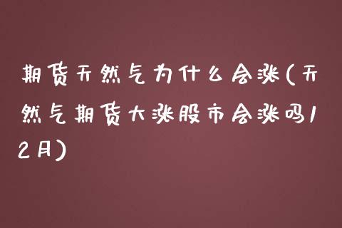 期货天然气为什么会涨(天然气期货大涨股市会涨吗12月)_https://www.xmqjcw.com_期货开户_第1张