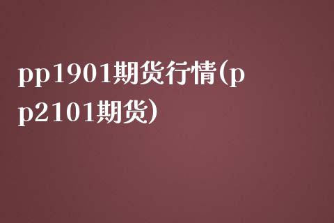 pp1901期货行情(pp2101期货)_https://www.xmqjcw.com_期货百科_第1张