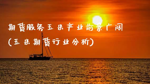 期货服务玉米产业前景广阔(玉米期货行业分析)_https://www.xmqjcw.com_期货百科_第1张
