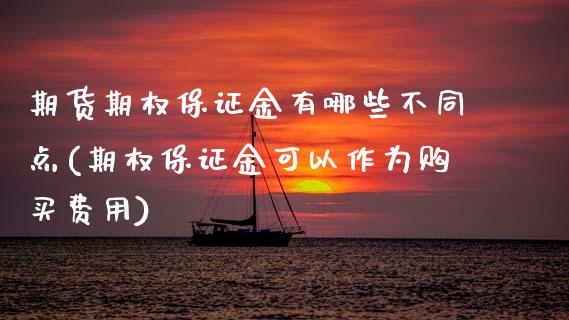 期货期权保证金有哪些不同点(期权保证金可以作为购买费用)_https://www.xmqjcw.com_期货百科_第1张