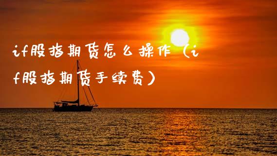 if股指期货怎么操作（if股指期货手续费）_https://www.xmqjcw.com_期货投资_第1张