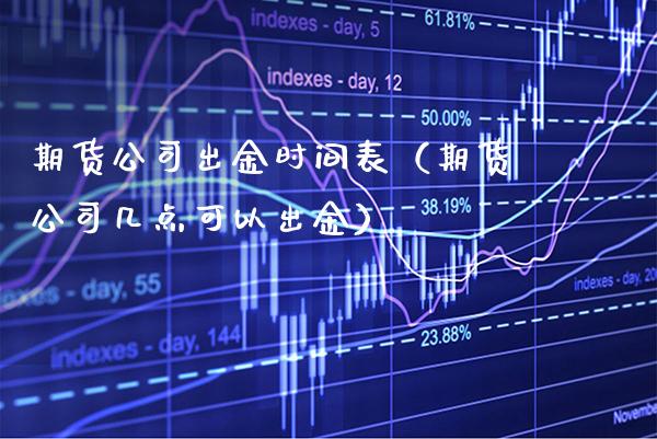 期货公司出金时间表（期货公司几点可以出金）_https://www.xmqjcw.com_期货投资_第1张