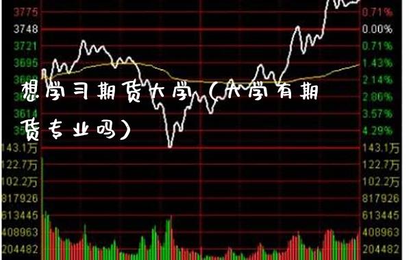想学期货大学（大学有期货专业吗）_https://www.xmqjcw.com_期货行情_第1张