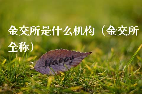 金交所是什么机构（金交所全称）_https://www.xmqjcw.com_期货投资_第1张