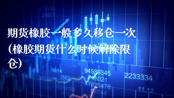 期货橡胶一般多久移仓一次(橡胶期货什么时候解除限仓)_https://www.xmqjcw.com_期货百科_第1张