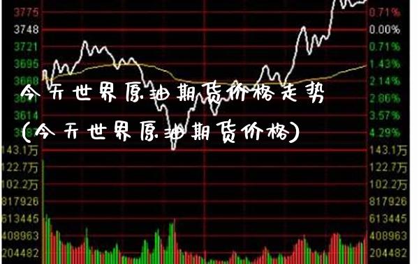 今天世界原油期货价格走势(今天世界原油期货价格)_https://www.xmqjcw.com_期货行情_第1张