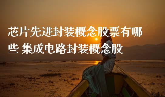 芯片先进封装概念股票有哪些 集成电路封装概念股_https://www.xmqjcw.com_股票投资_第1张
