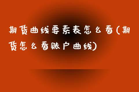 期货曲线要素表怎么看(期货怎么看账户曲线)_https://www.xmqjcw.com_股票投资_第1张