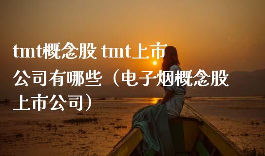 tmt概念股 tmt上市公司有哪些（电子烟概念股上市公司）_https://www.xmqjcw.com_股票投资_第1张