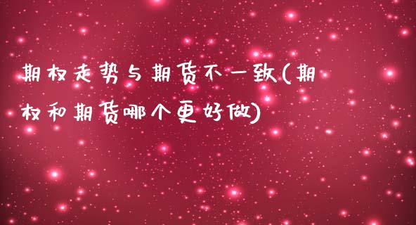 期权走势与期货不一致(期权和期货哪个更好做)_https://www.xmqjcw.com_期货百科_第1张