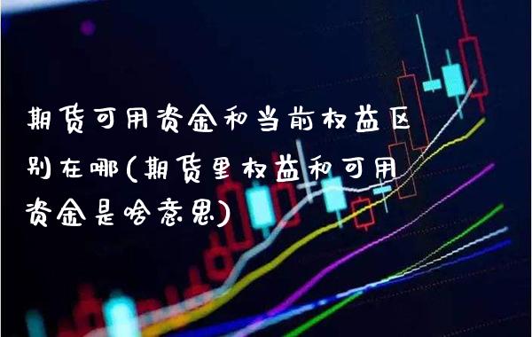 期货可用资金和当前权益区别在哪(期货里权益和可用资金是啥意思)_https://www.xmqjcw.com_基金理财_第1张