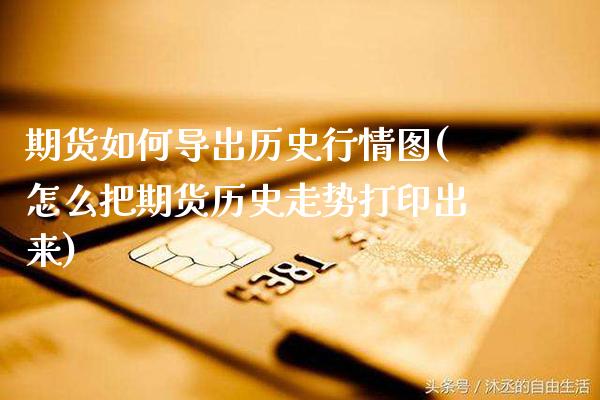 期货如何导出历史行情图(怎么把期货历史走势打印出来)_https://www.xmqjcw.com_期货百科_第1张
