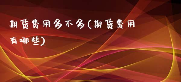期货费用多不多(期货费用有哪些)_https://www.xmqjcw.com_期货百科_第1张