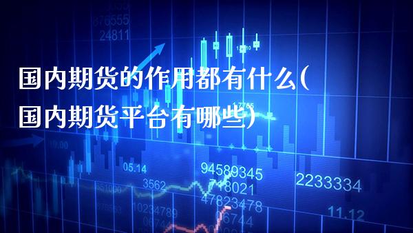 国内期货的作用都有什么(国内期货平台有哪些)_https://www.xmqjcw.com_期货百科_第1张