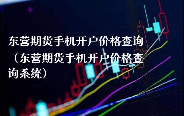 东营期货手机开户价格查询（东营期货手机开户价格查询系统）_https://www.xmqjcw.com_期货行情_第1张