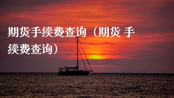 期货手续费查询（期货 手续费查询）_https://www.xmqjcw.com_期货直播室_第1张