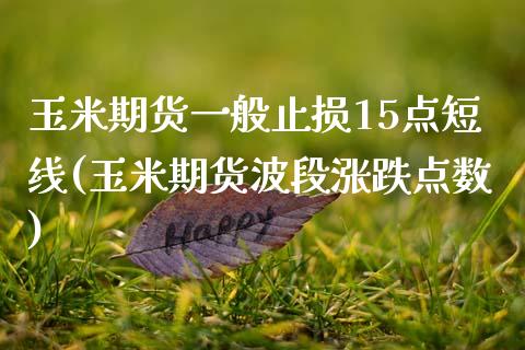 玉米期货一般止损15点短线(玉米期货波段涨跌点数)_https://www.xmqjcw.com_期货直播室_第1张