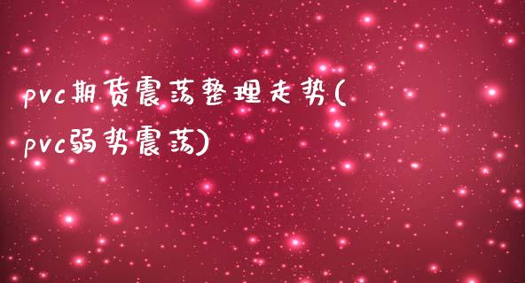 pvc期货震荡整理走势(pvc弱势震荡)_https://www.xmqjcw.com_期货行情_第1张