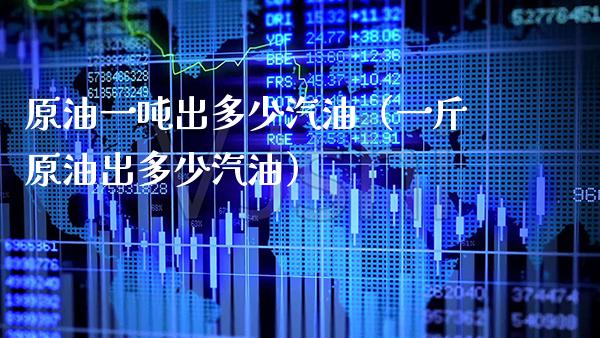 原油一吨出多少汽油（一斤原油出多少汽油）_https://www.xmqjcw.com_期货直播室_第1张