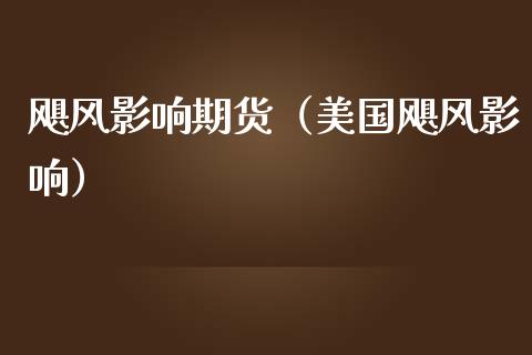 飓风影响期货（美国飓风影响）_https://www.xmqjcw.com_期货投资_第1张