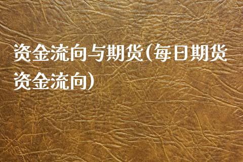 资金流向与期货(每日期货资金流向)_https://www.xmqjcw.com_期货直播室_第1张