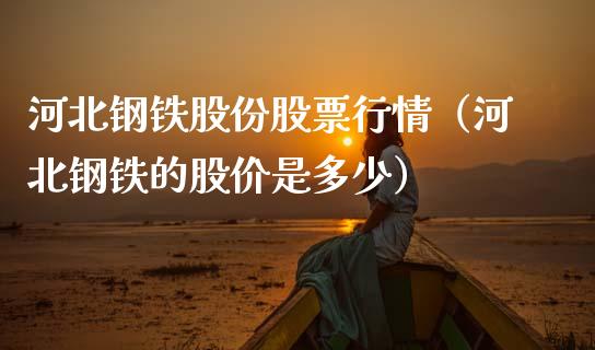 河北钢铁股份股票行情（河北钢铁的股价是多少）_https://www.xmqjcw.com_期货行情_第1张