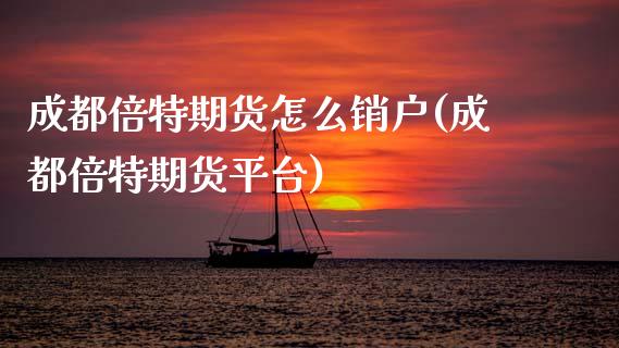 成都倍特期货怎么销户(成都倍特期货平台)_https://www.xmqjcw.com_期货百科_第1张