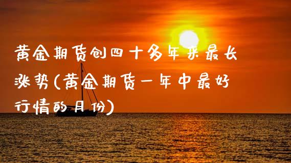 黄金期货创四十多年来最长涨势(黄金期货一年中最好行情的月份)_https://www.xmqjcw.com_期货投资_第1张