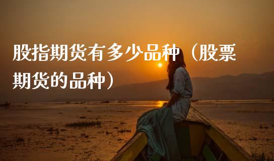 股指期货有多少品种（股票期货的品种）_https://www.xmqjcw.com_期货投资_第1张