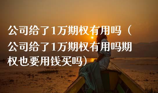 公司给了1万期权有用吗（公司给了1万期权有用吗期权也要用钱买吗）_https://www.xmqjcw.com_期货直播室_第1张