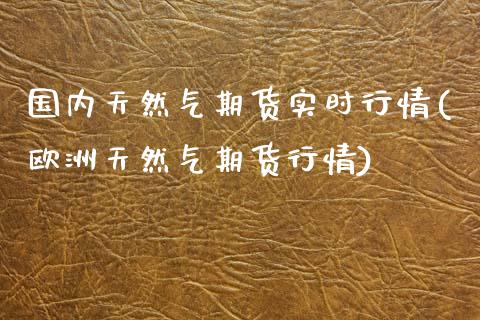 国内天然气期货实时行情(欧洲天然气期货行情)_https://www.xmqjcw.com_期货开户_第1张
