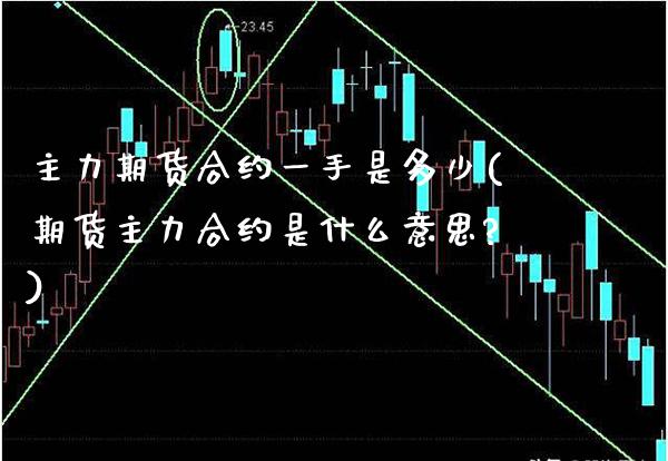 主力期货合约一手是多少(期货主力合约是什么意思?)_https://www.xmqjcw.com_期货投资_第1张