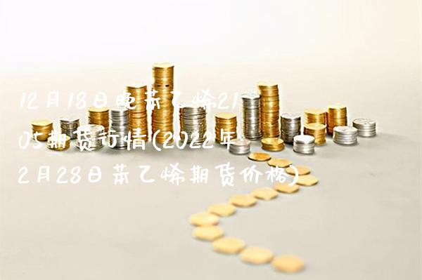 12月18日晚苯乙烯2105期货行情(2022年2月28日苯乙烯期货价格)_https://www.xmqjcw.com_期货行情_第1张