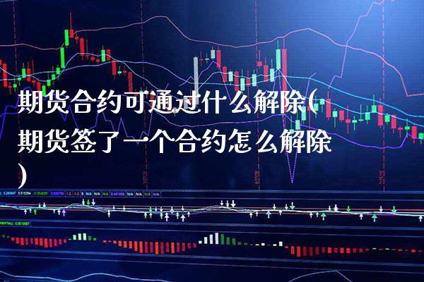 期货合约可通过什么解除(期货签了一个合约怎么解除)_https://www.xmqjcw.com_期货百科_第1张