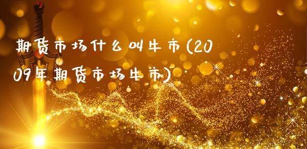 期货市场什么叫牛市(2009年期货市场牛市)_https://www.xmqjcw.com_基金理财_第1张