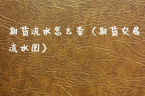 期货流水怎么查（期货交易流水图）_https://www.xmqjcw.com_期货投资_第1张