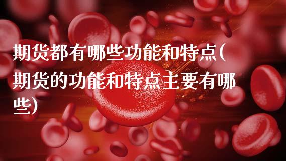 期货都有哪些功能和特点(期货的功能和特点主要有哪些)_https://www.xmqjcw.com_期货开户_第1张
