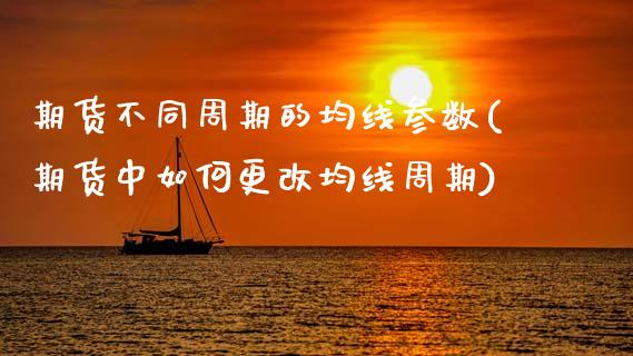 期货不同周期的均线参数(期货中如何更改均线周期)_https://www.xmqjcw.com_基金理财_第1张