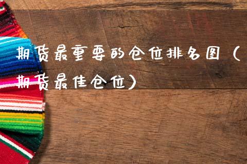 期货最重要的仓位排名图（期货最佳仓位）_https://www.xmqjcw.com_期货直播室_第1张