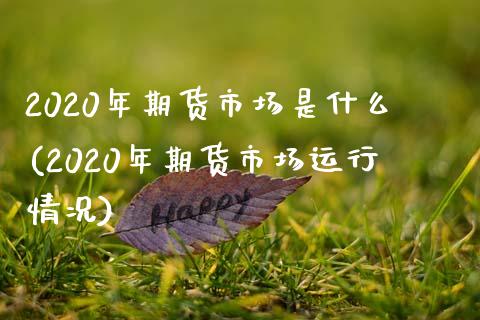 2020年期货市场是什么(2020年期货市场运行情况)_https://www.xmqjcw.com_期货行情_第1张